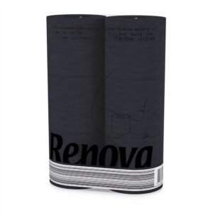 Renova Black Toilet Paper – 3-Ply – Pack of 6