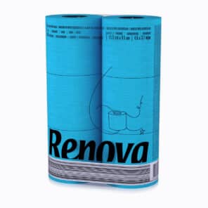 Blue Toilet Paper Pack | Renova | 3-Ply Rolls
