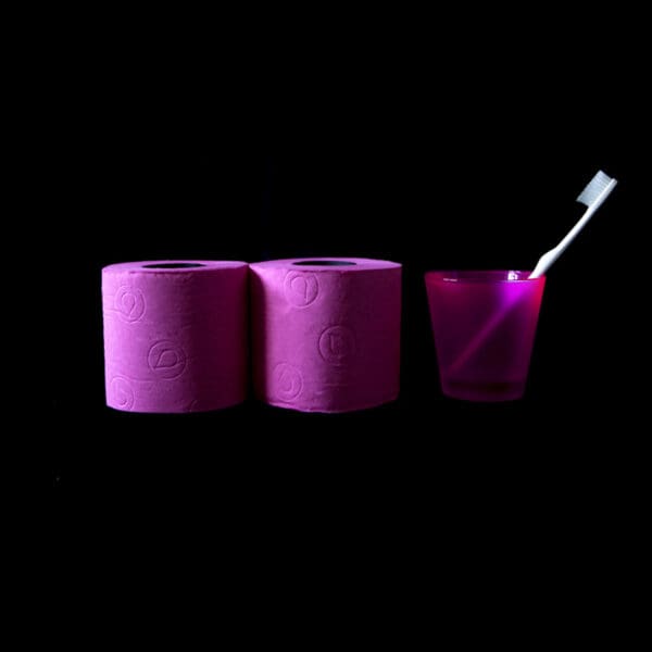 Rosa regalo caja pañuelo pantano rollo inodoro papel baño coloreado perfumado loo fuerte 3 capas