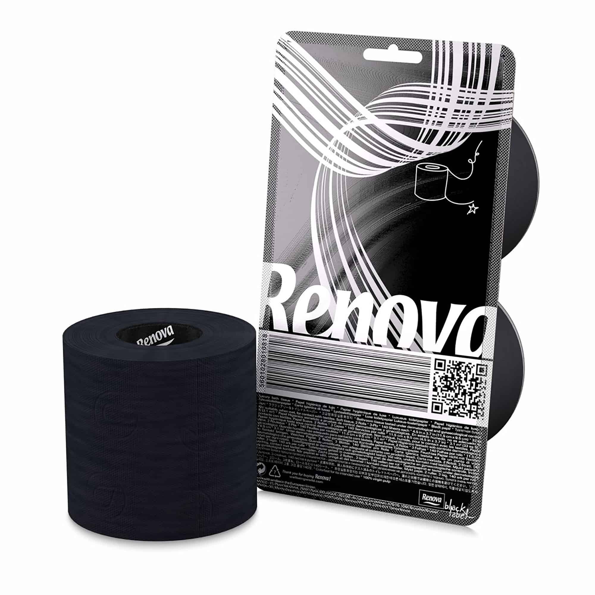 RENOVA | Black Toilet Paper Gift Pack | Toilet Paper