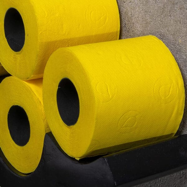 amarillo paquete pañuelo pantano rollos rollos inodoro papel baño coloreado divertido perfumado loo