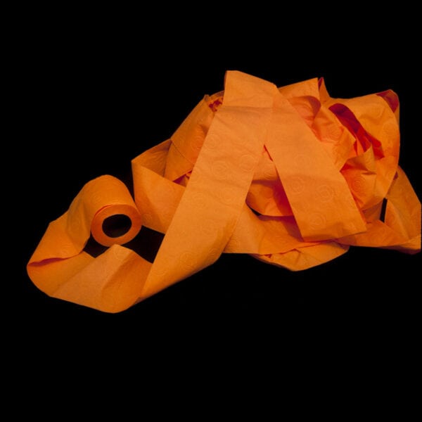 naranja paquete pañuelo pantano rollos rollos inodoro papel baño coloreado divertido perfumado loo