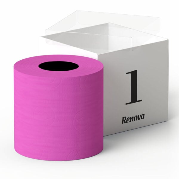 Pink Toilet Paper 3 ply Gift Box 1 Roll
