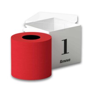 Renova Red Toilet Paper Gift Box - 1 Rolls, 3-ply, 140 Sheets - Affordable Luxury with Premium Quality - Ecolabel Certified, Dermatologically Tested, Septic Safe