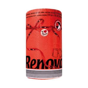 Red Paper Towel Pack | Renova | 2-Ply Jumbo Roll