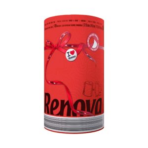Renova Red Paper Towel Jumbo Roll 2 Ply 120 Highly Absorbent Sheets