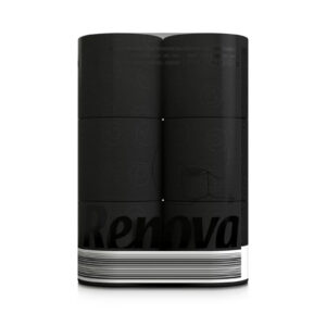 Renova Black Toilet Paper – 3-Ply – Pack of 6