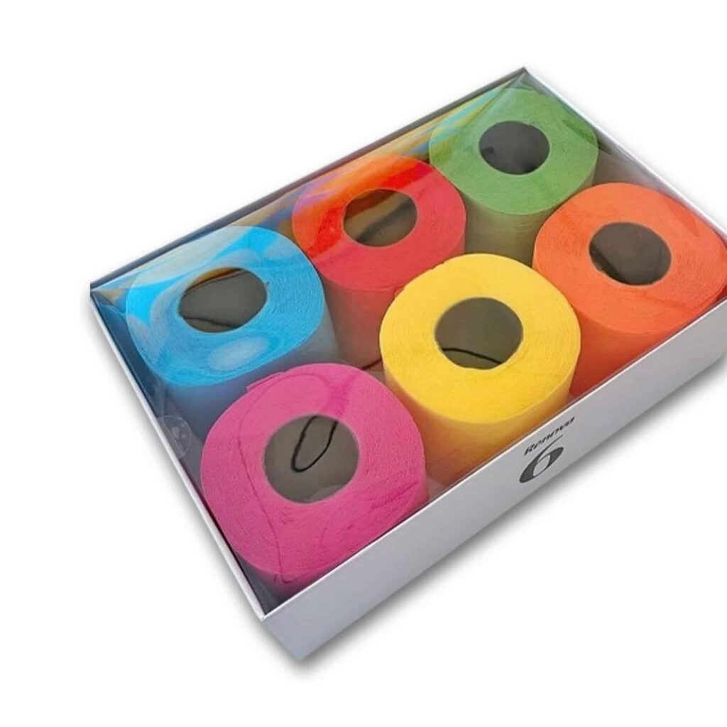Multicolor Toilet Paper Gift Box, 3-Ply, 6 Rolls, 140 Sheets Each