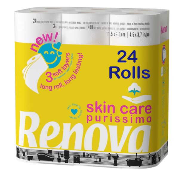 Skin Care Toilet Paper 2-Pack, Renova
