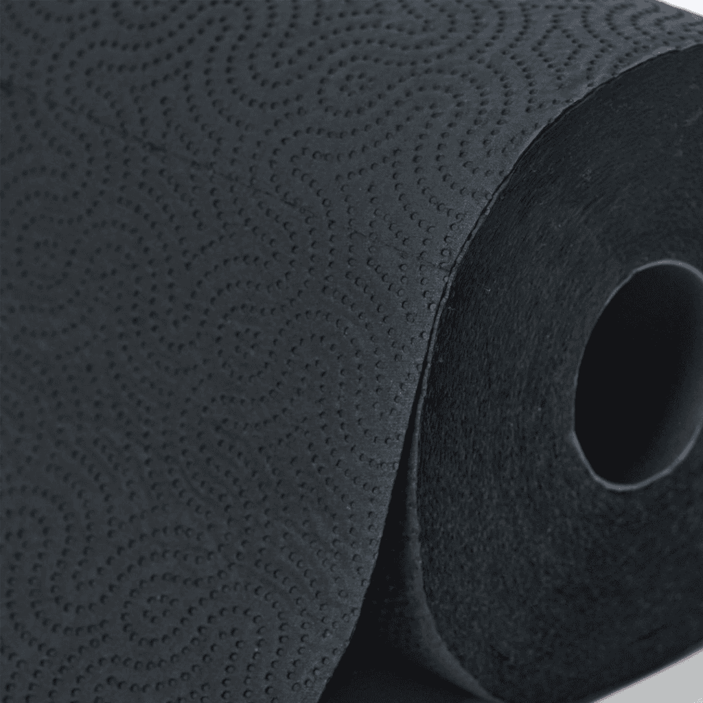 Black Paper Towel Pack | Renova | 2-Ply Jumbo Roll