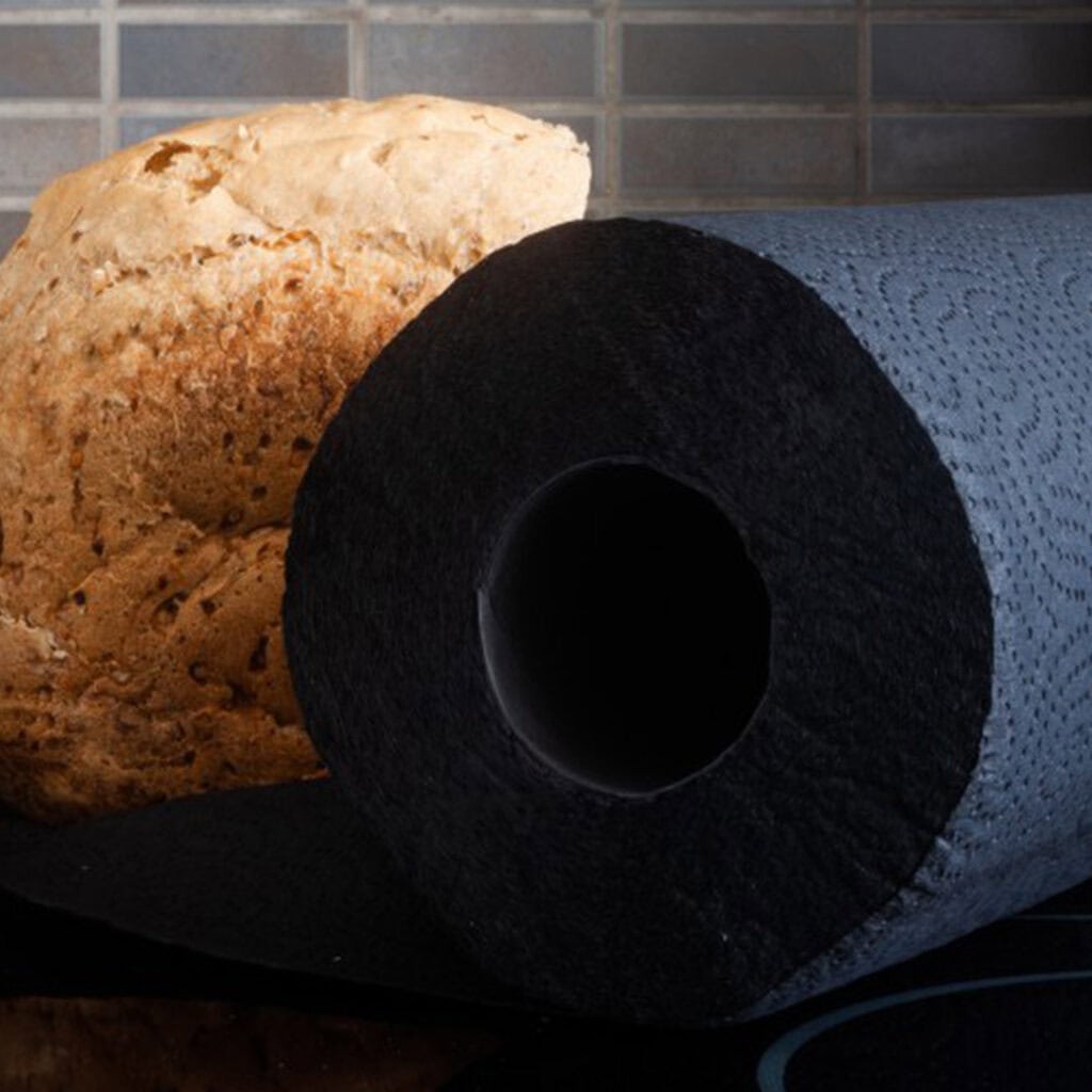 Black Paper Towel Pack | Renova | 2-Ply Jumbo Roll