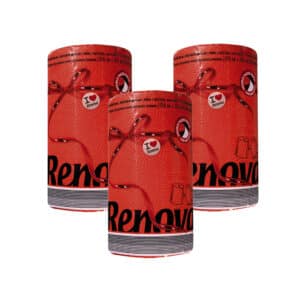 Red Paper Towel 3-Pack | Renova | 2-Ply Jumbo Rolls