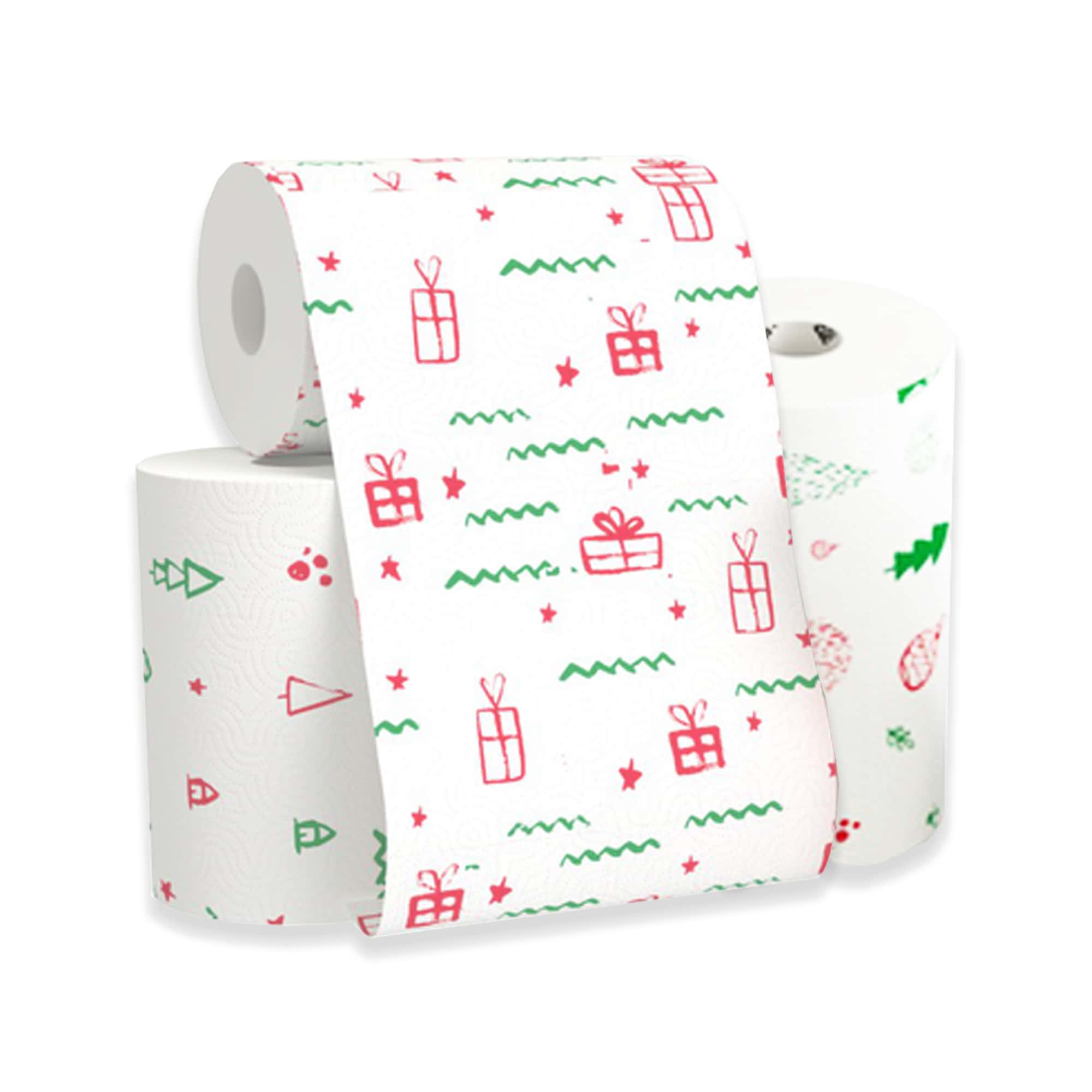 Christmas Themed Decorated Holiday Paper Towels