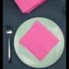 Mesa servilleta desechable cena paquete set paquete cuadrado plegado desplegado hoja capa pliegue ab