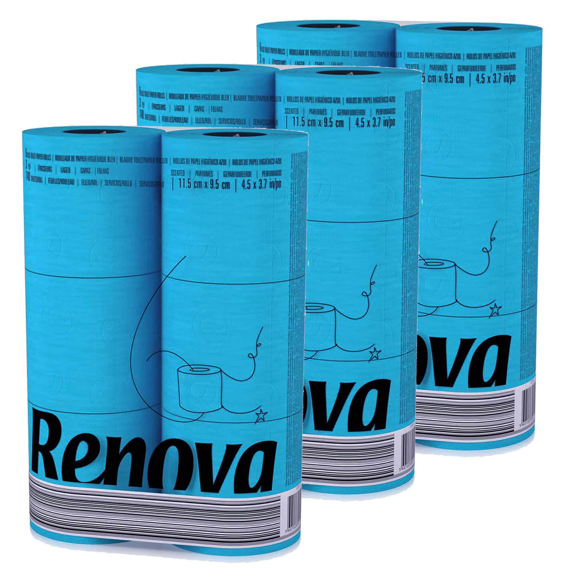 Blue Toilet Paper Jumbo Pack, Renova