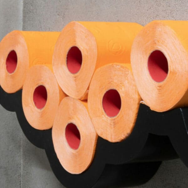 Papel higiénico naranja Jumbo 6 paquete | Renova | Rollos de 3 capas