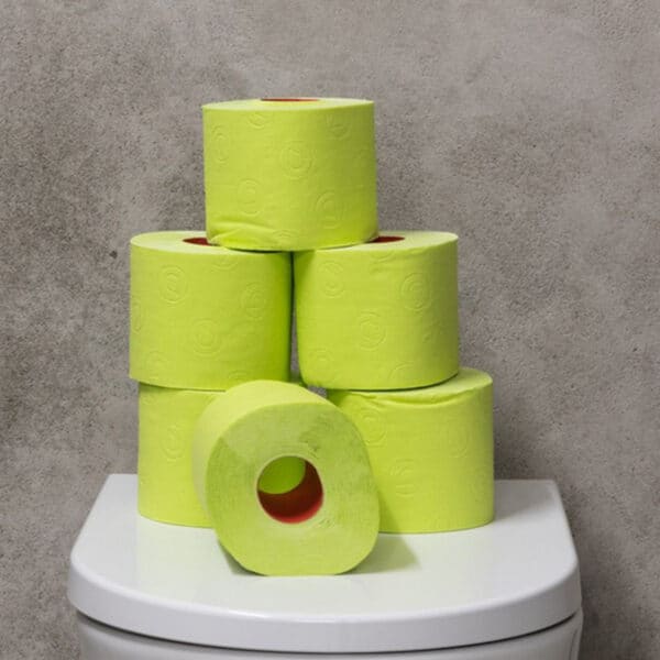 Papel higiénico verde lima Jumbo 5 paquete | Renova | Rollos de 3 capas