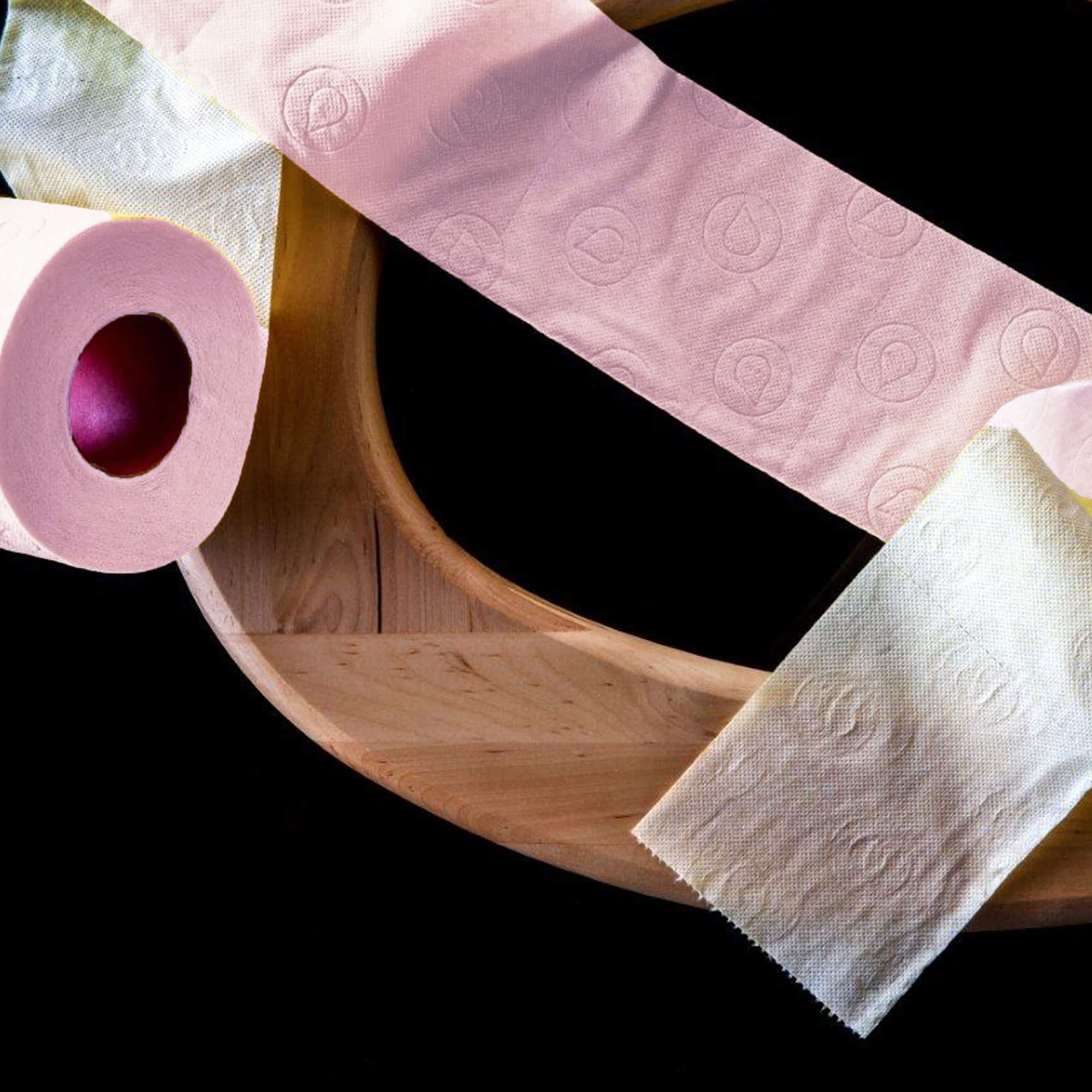 pink jumbo huge wider taller larger white tissue roll toilet paper bath colopink scented loo strong
