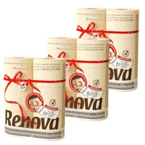 Vanilla Toilet Paper Jumbo 3-Pack | Renova | 3-Ply Rolls