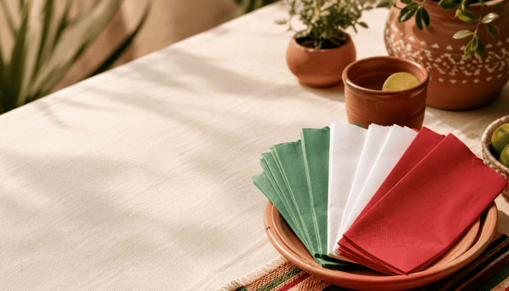 Cinco de Mayo: Honoring Mexican History with Green, White, and Red Napkins