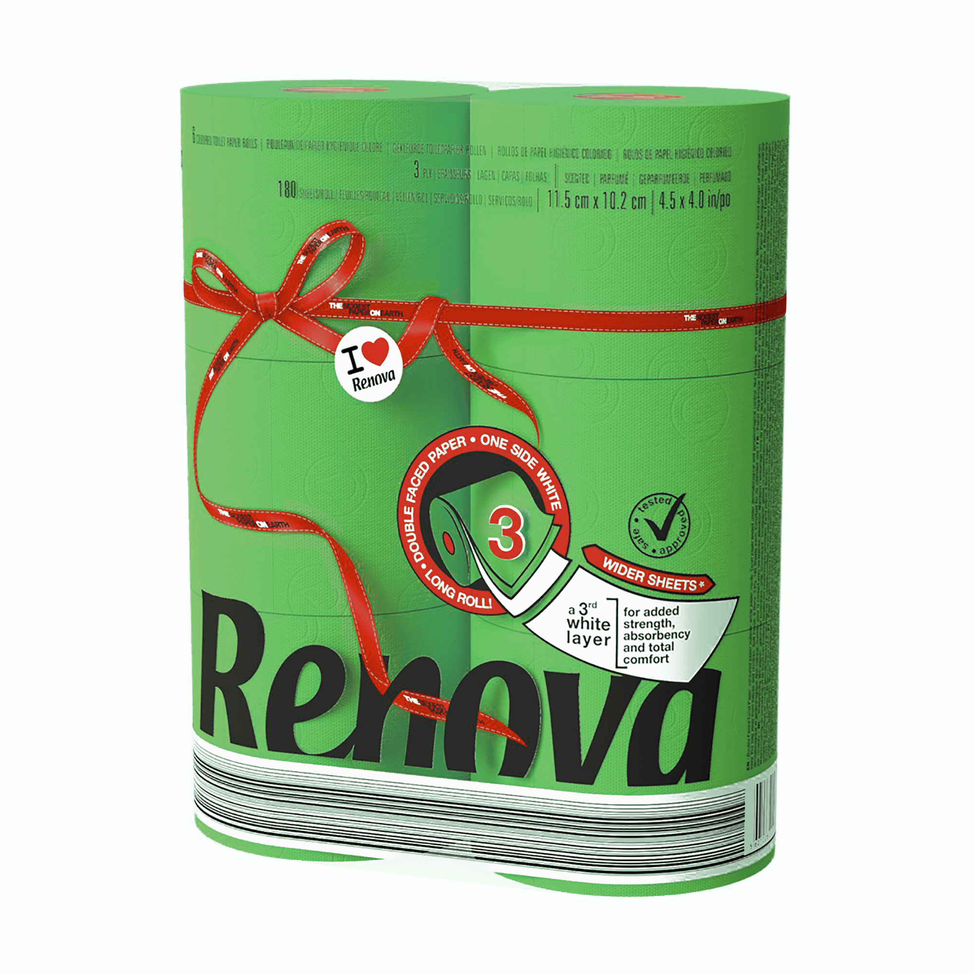 Papier toilette Renova Green maxi jumbo - Carton de 9 rouleaux