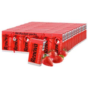 Red Pocket Tissue 84-Pack | Renova | 3-Ply
