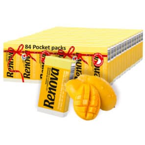 Yellow Pocket Tissue 84-Pack | Renova | 3-Ply