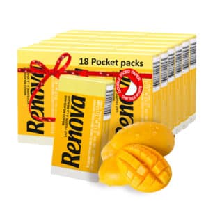 Yellow Pocket Tissue 18-Pack | Renova | 3-Ply
