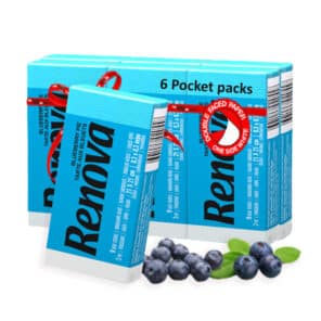 Blue Pocket Tissue 6-Pack | Renova | 3-Ply