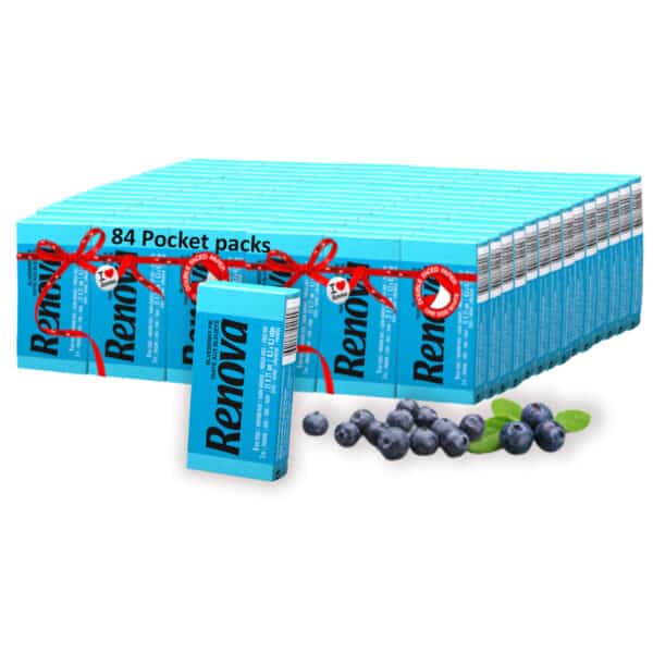 Blue Pocket Tissue 84-Pack | Renova | 3-Ply