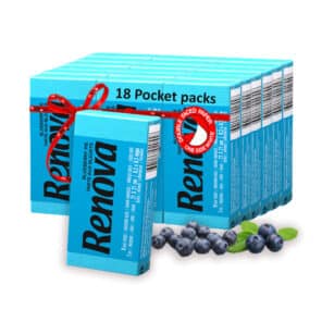 Blue Pocket Tissue 18-Pack | Renova | 3-Ply