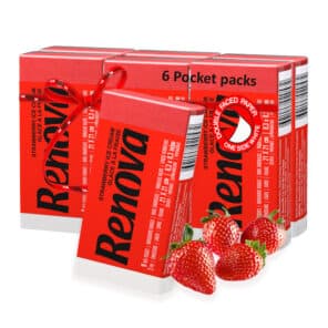 Red Pocket Tissue 6-Pack | Renova | 3-Ply