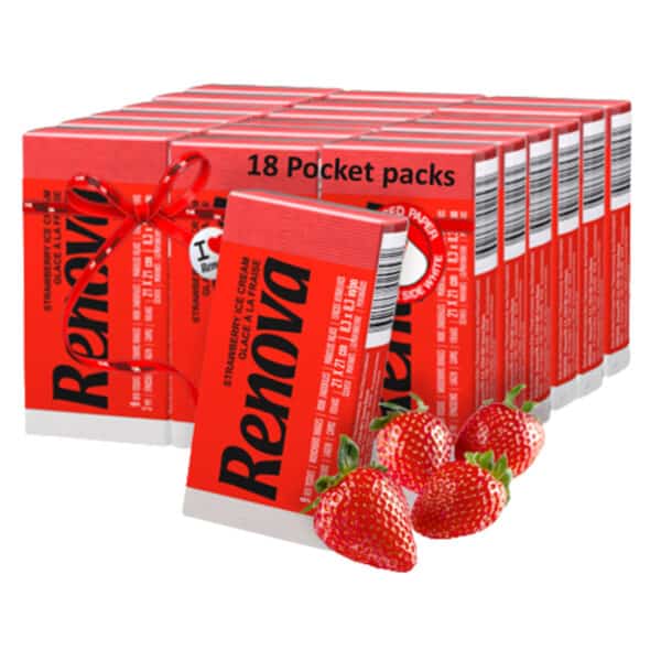 Red Pocket Tissue 18-Pack | Renova | 3-Ply