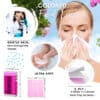 Bolsillo pañuelo facial 3 capas púrpura lavanda fucsia rosa azul arándano pastel rojo fresa verde