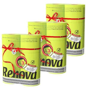 Lime-Green-Toilet-Paper-3-Ply-6-Jumbo-Rolls-Pack-180-High-Quality-Sheets-Set of 3
