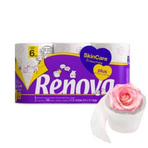 Skin Care Toilet Paper Pack | Renova | 3-Ply Rolls