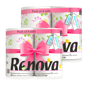 Spring Toilet Paper 2-Pack | Renova | 3-Ply Rolls