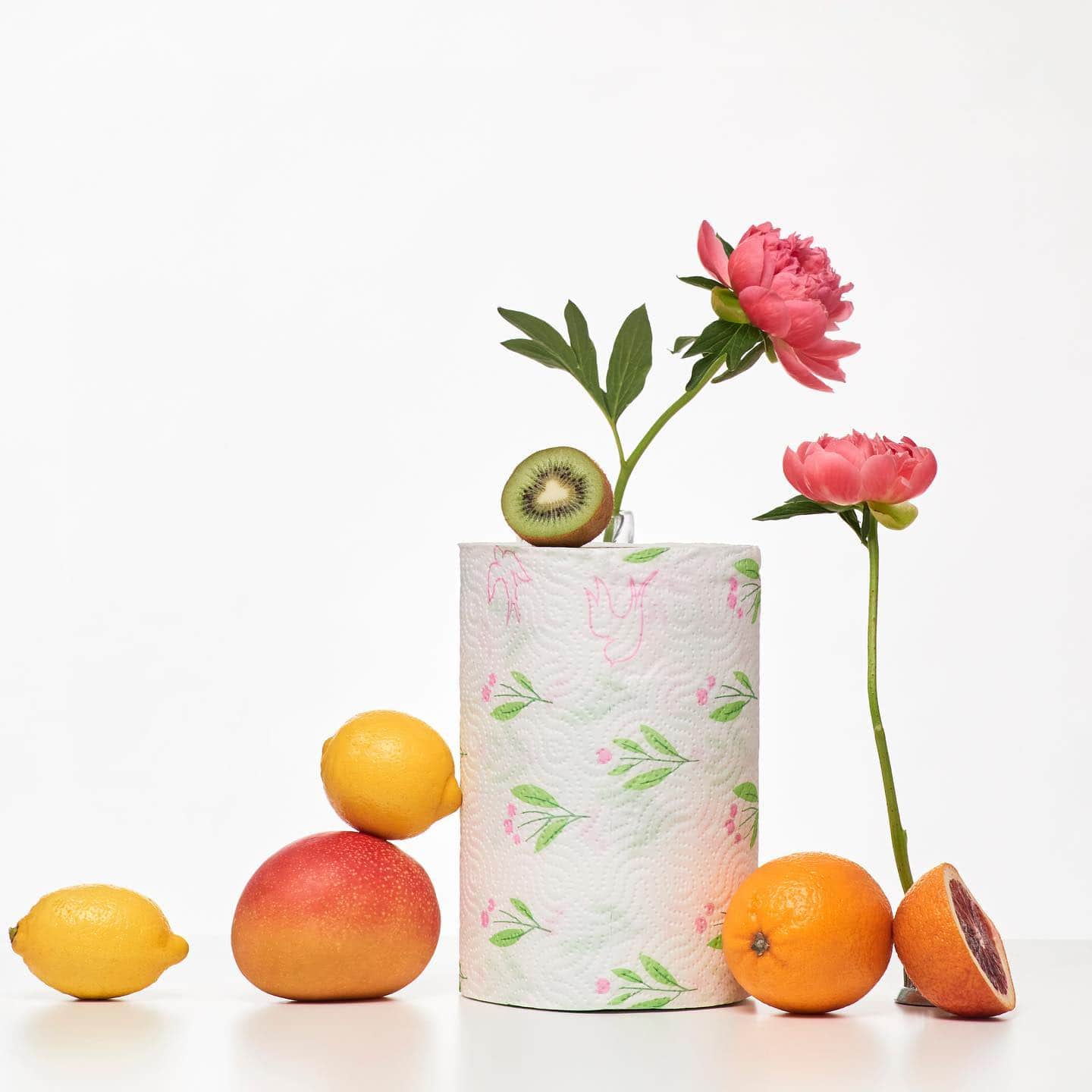Spring summer seasonal jumbo huge wider taller larger tissue roll paper towel colored soft texture
