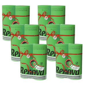 Green Toilet Paper Jumbo 6-Pack | Renova | 3-Ply Rolls