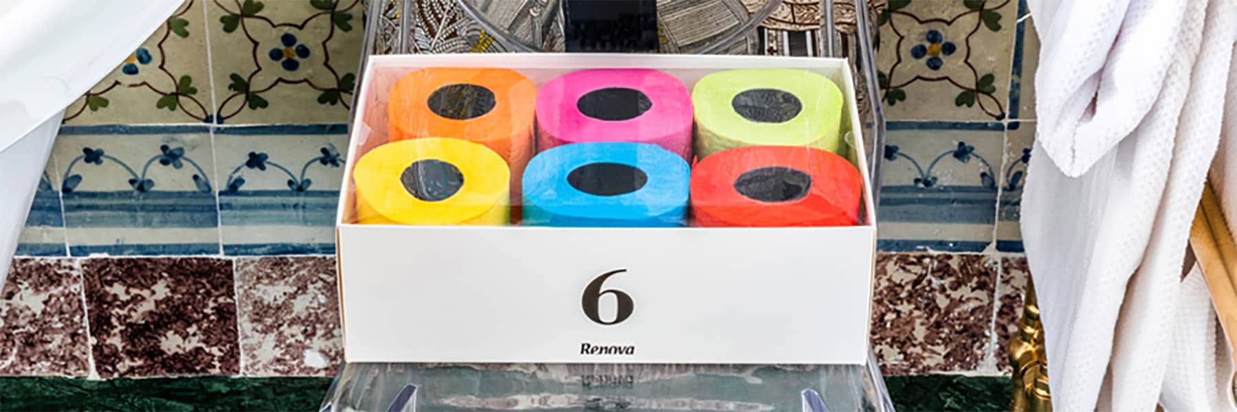 Gift Box of 6 Multicolor Black Label 3-Ply Collection