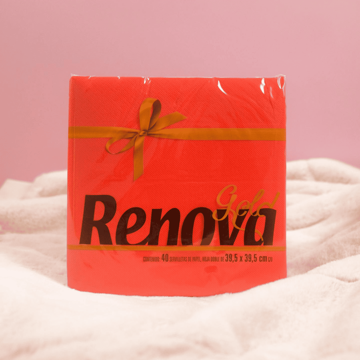 Red Napkins in red blanket