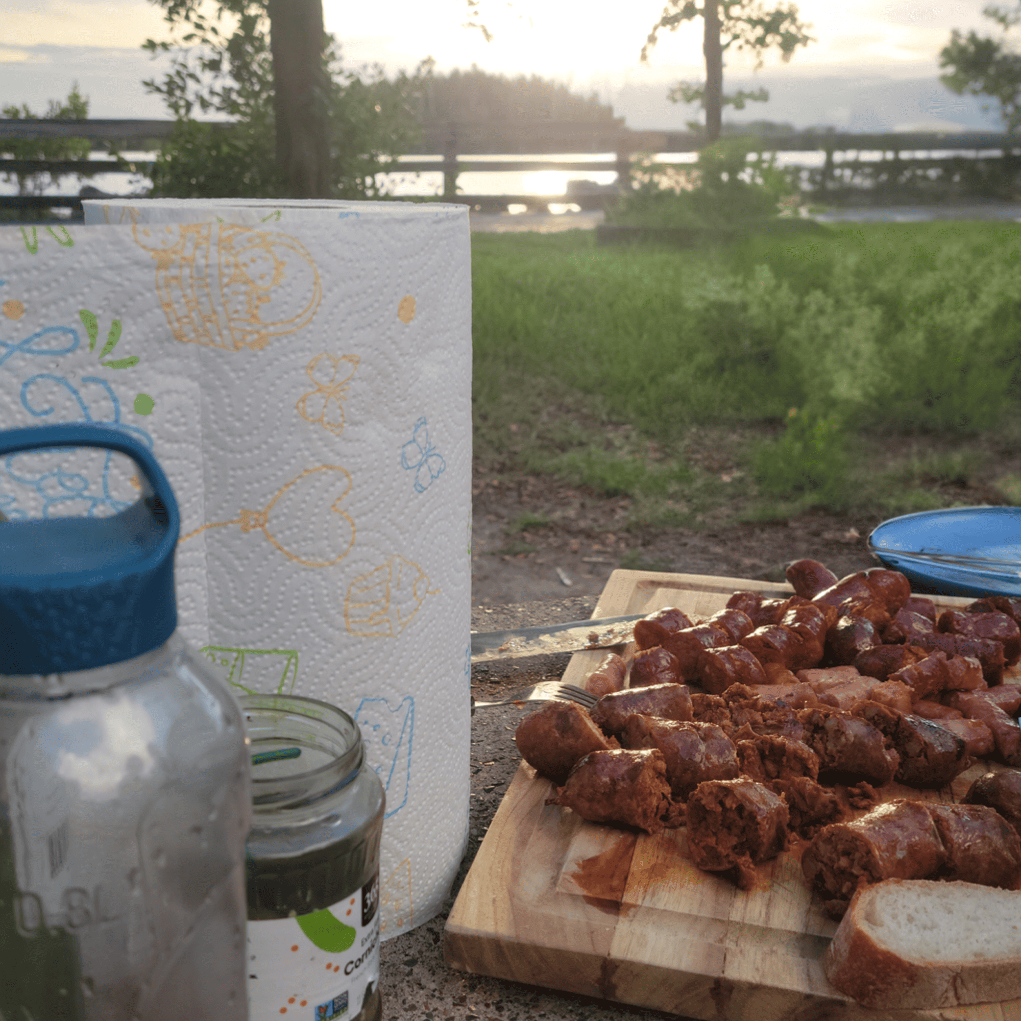 Sunny Summer Paper Towel Barbecue Fun Party Beach Lake