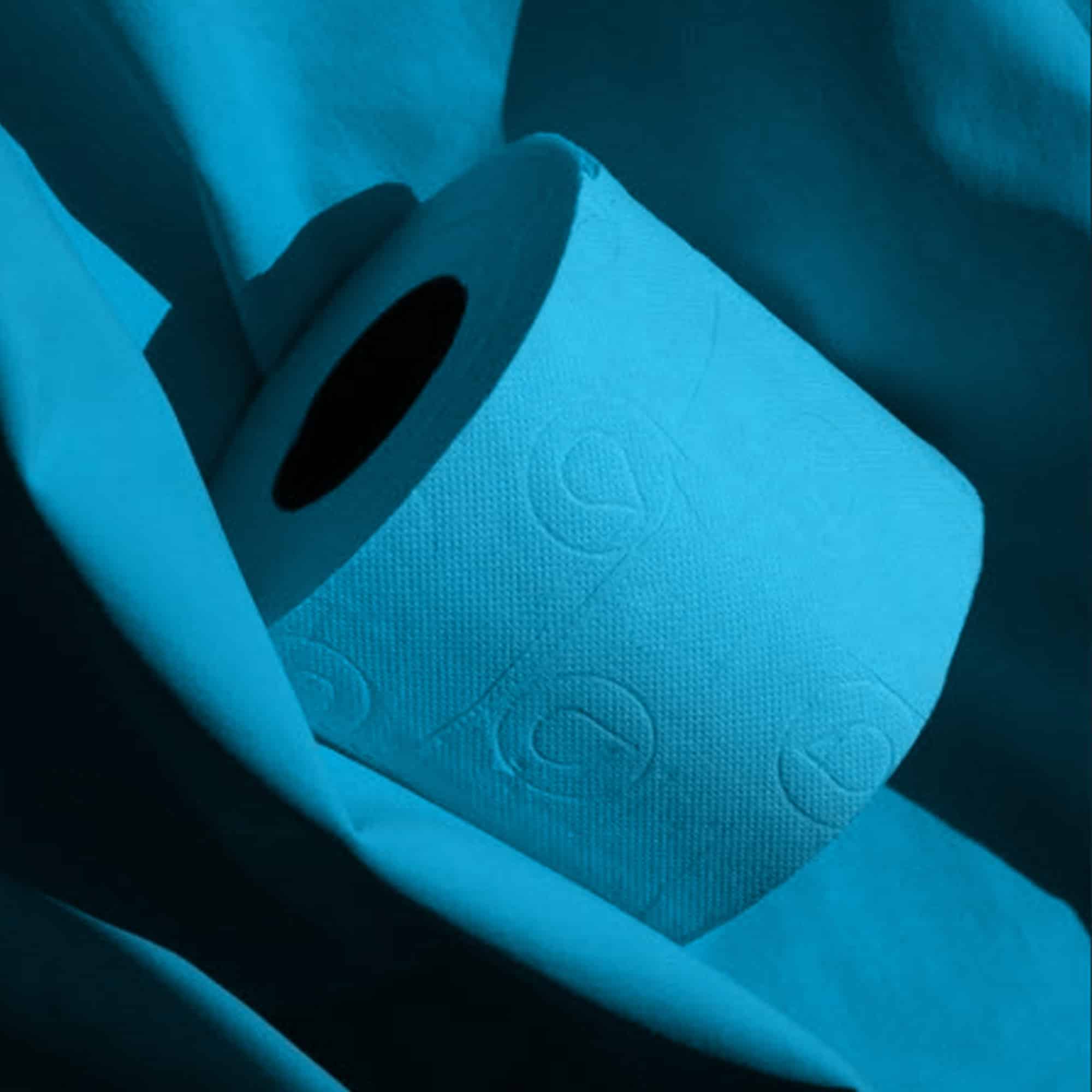 blue pack 6 rolls tissue bog roll toilet paper bath colored scented loo strong 3-ply soft texture