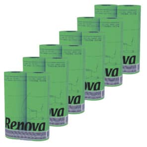 Green Toilet Paper 6 Pack | Renova | 3-Ply Rolls