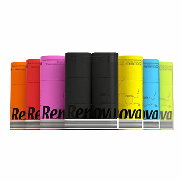 COLLECTION COLORED TOILET PAPER-3-Ply-6-Rolls-Pack-140-Premium-Quality-Sheets