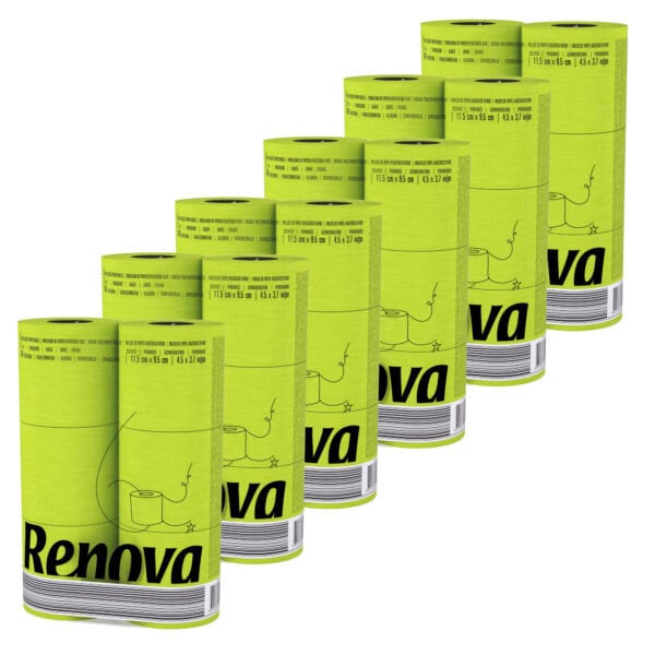 Lime-Green-Toilet-Paper-3-Ply-6-rolls-Pack-140-Premium-Quality-Sheets-Set-of-6