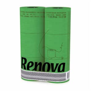 Green Toilet Paper Pack | Renova | 3-Ply Rolls