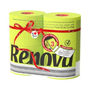 Renova red toilet paper 2x4 rolls-Pack | Renova | 3-Ply Rolls