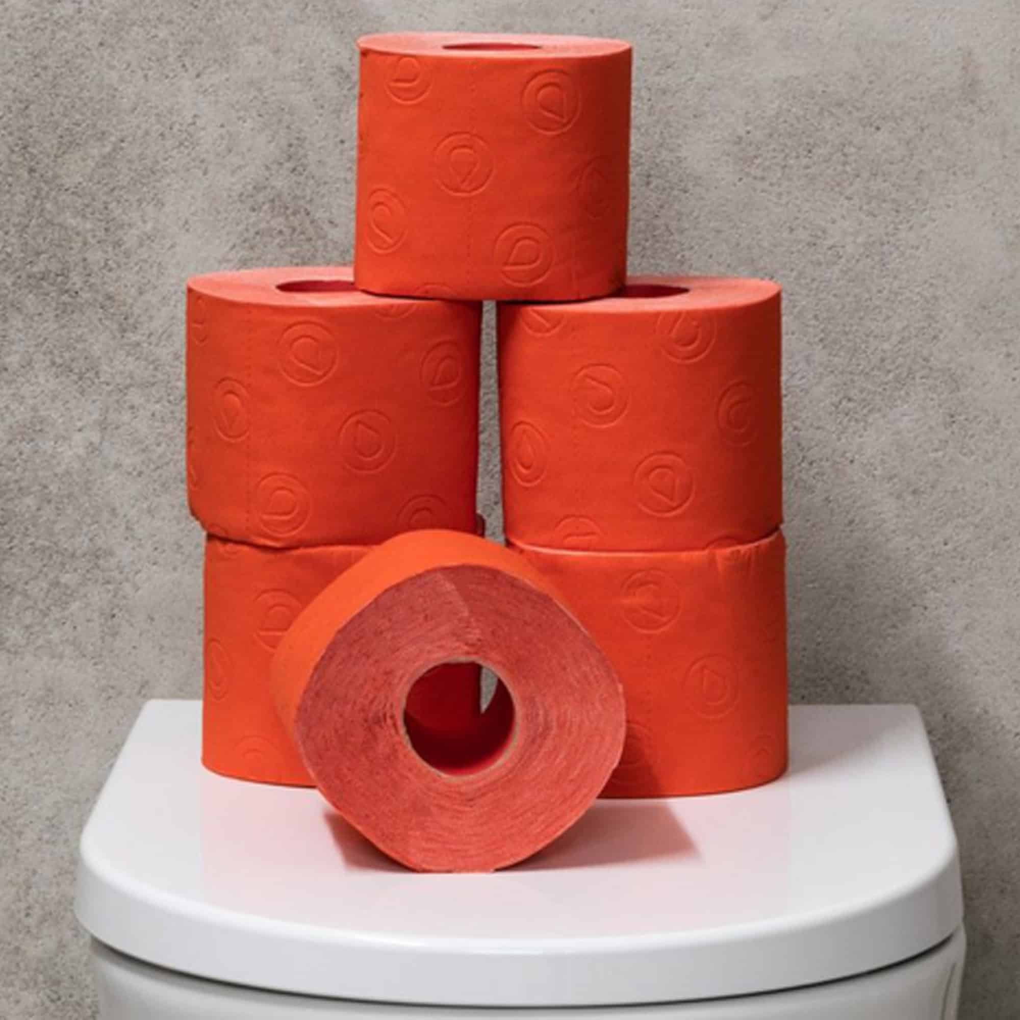 Renova Scented Colored Toilet Paper Packs 3-Ply Bath Tissue Black 5 Packs Of 6 Rolls