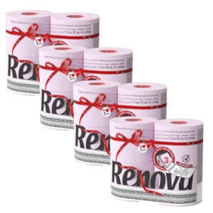 Renova blue toilet paper 4x4 rolls-Pack | Renova | 3-Ply Rolls